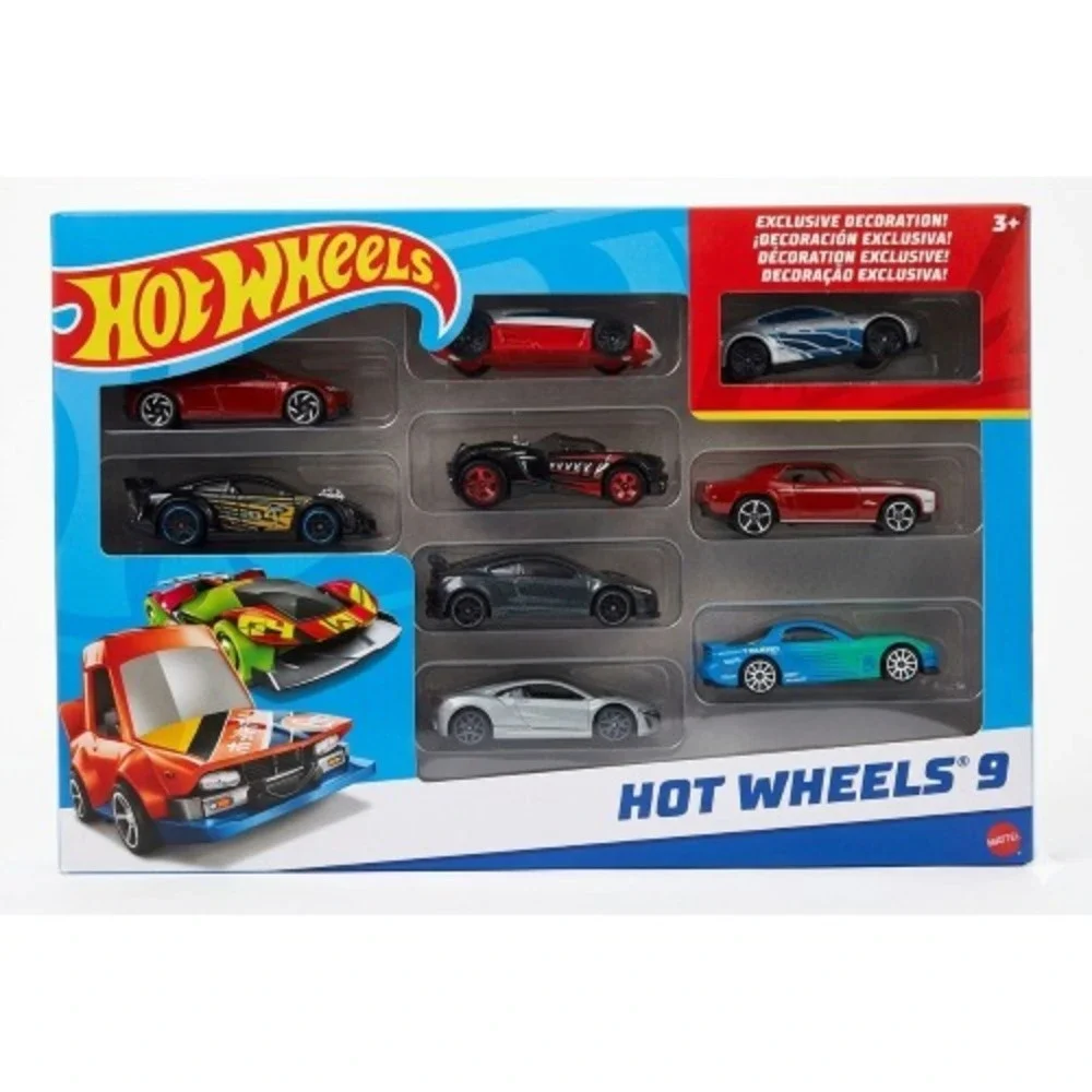 Hot‎ Wheels 9‑Car Gift Pack – Premium Variety Set – Exclusive Decoration